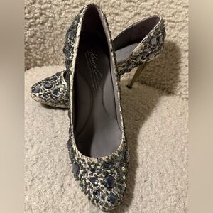 Kenneth Cole Let it Shine High Heeled Pumps with Rhinestone Embelishments
